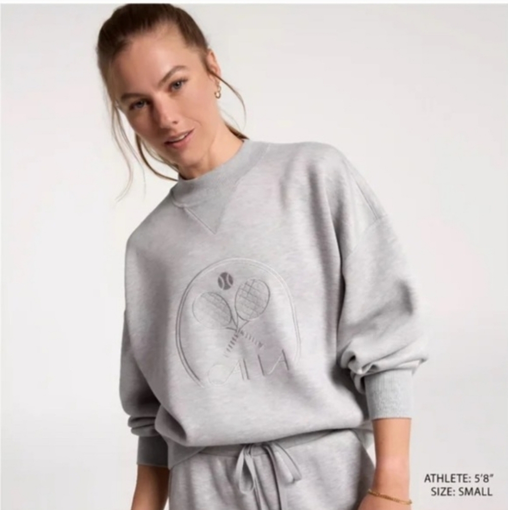 CALIA Women's Pique Scuba Crew Neck sweatshirt XXL